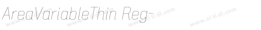 AreaVariableThin Reg字体转换